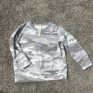 Childhoods Clothing Gray Camouflage Sweatshirt